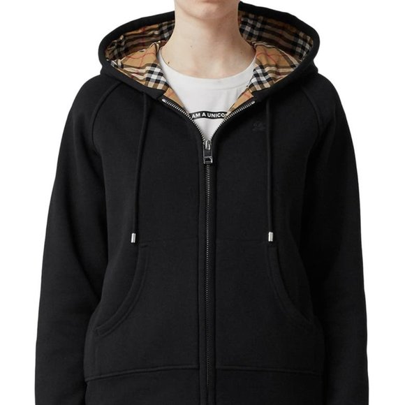 Burberry Tops - BURBERRY PLAID HOUSE CHECK FRONT ZIP HOODIE SWEATSHIRT